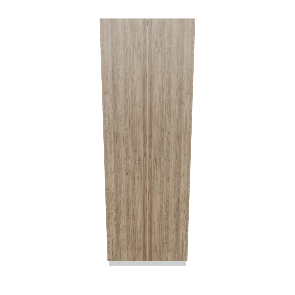 Modernform Cabinet Walnut 30" W X 90" H X 24" D Double Door Tall Pantry Cabinet