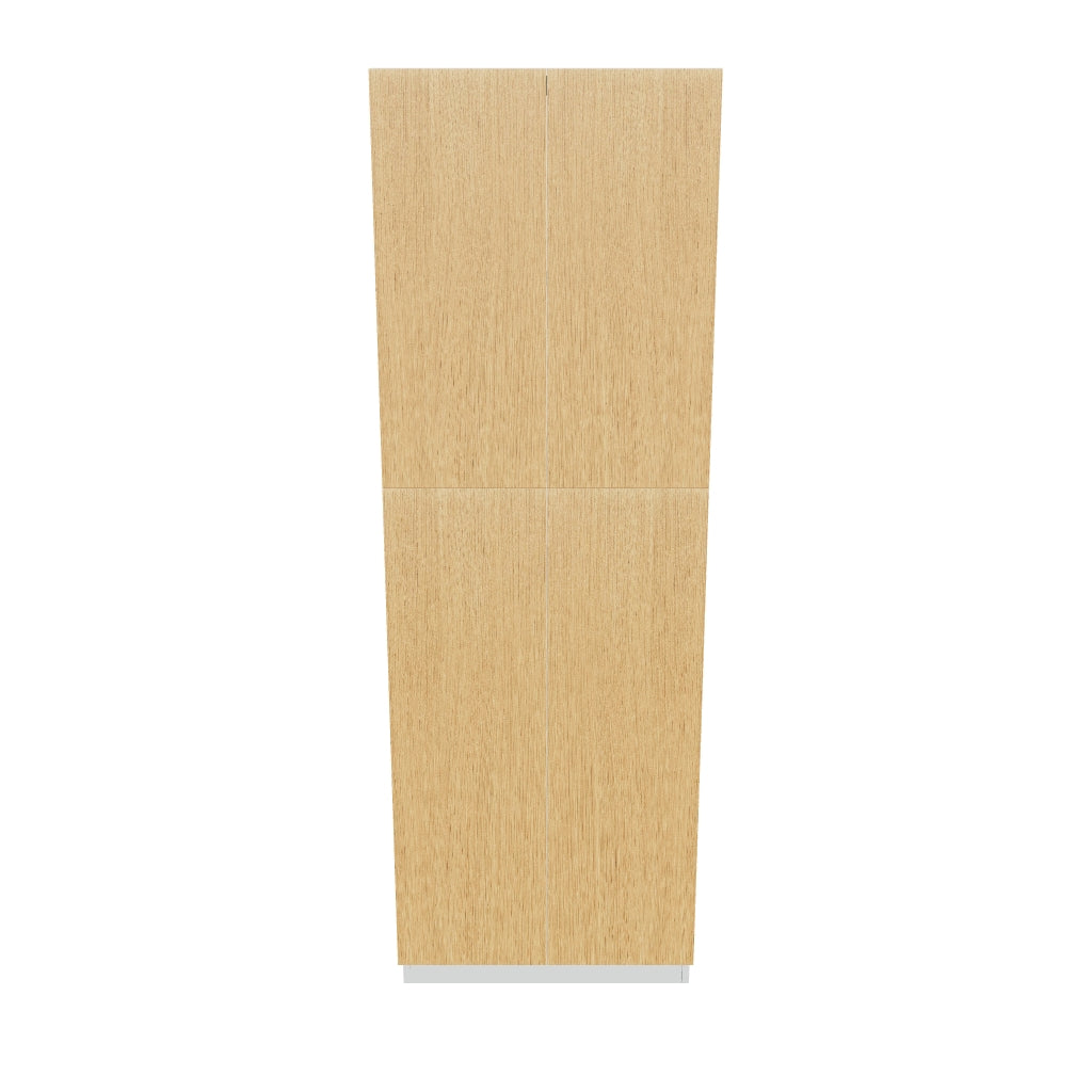 Modernform Cabinet Natural Oak 30" W X 90" H X 24" D Double Door Tall Pantry Cabinet
