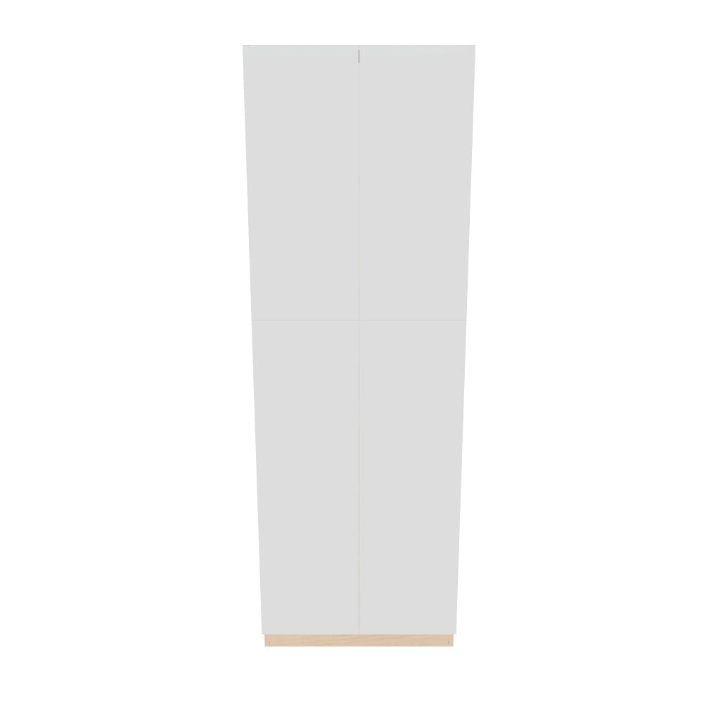 Modernform Cabinet Gloss White 30" W X 90" H X 24" D Double Door Tall Pantry Cabinet