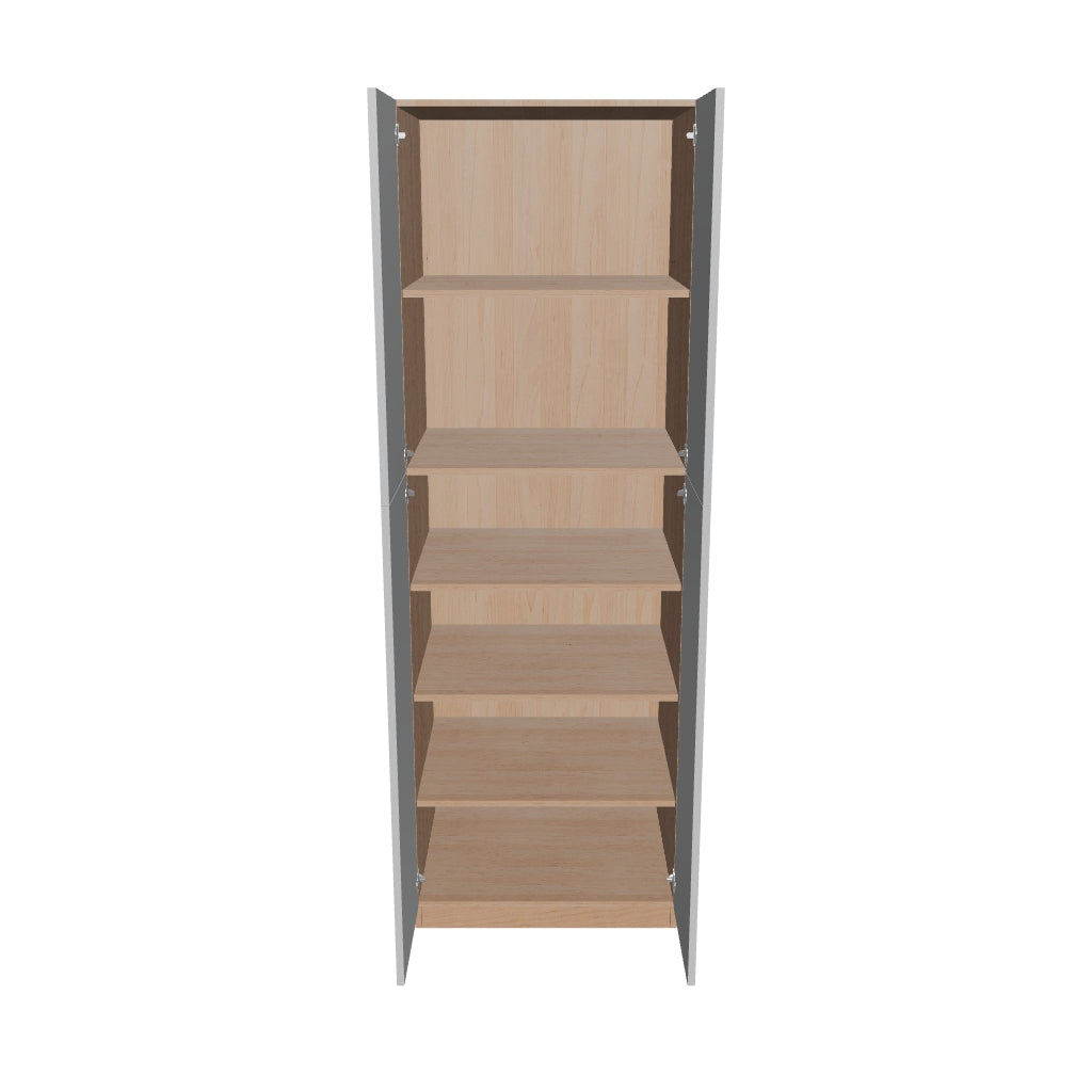 Modernform Cabinet Matte White 30" W X 90" H X 24" D Double Door Tall Pantry Cabinet