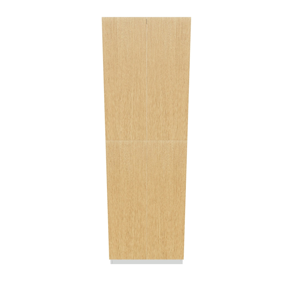 Modernform Cabinet Natural Oak 30" W X 96" H X 24" D Double Door Tall Pantry Cabinet
