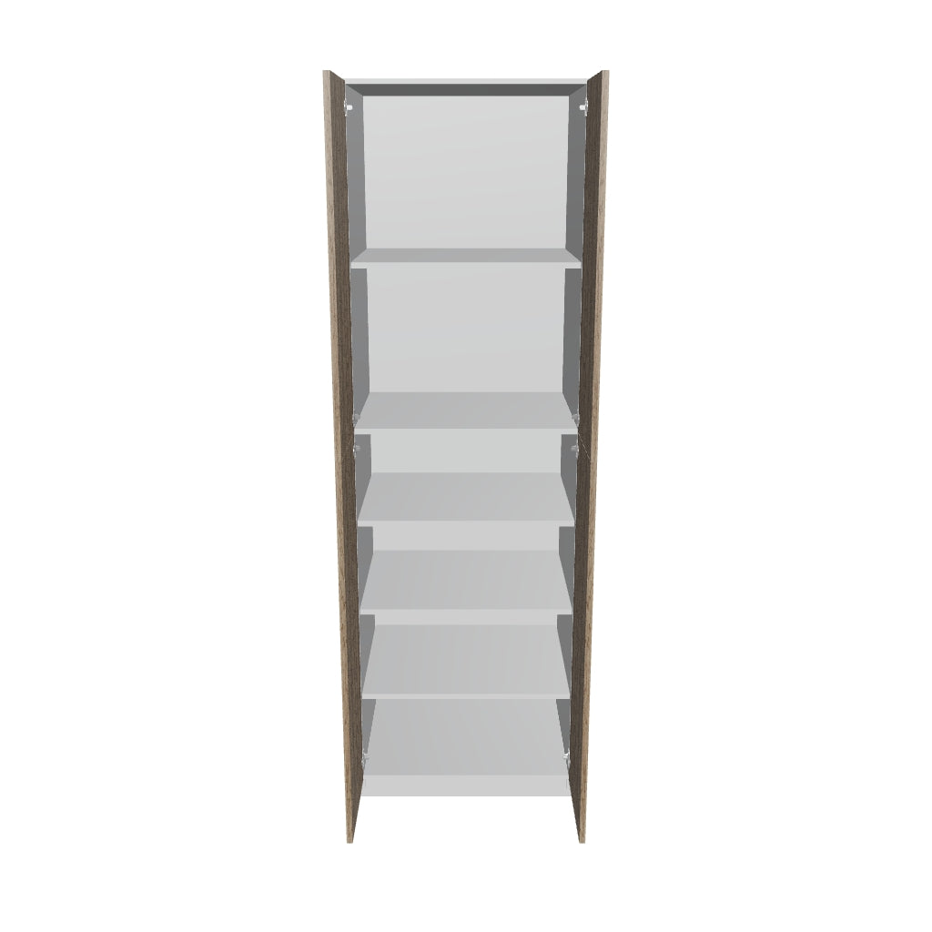 Modernform Cabinet Walnut 30" W X 96" H X 24" D Double Door Tall Pantry Cabinet