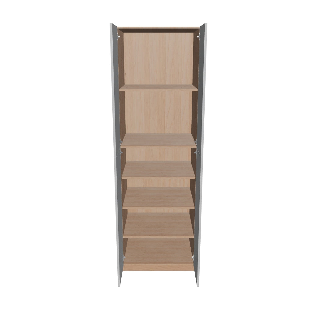 Modernform Cabinet Matte White 30" W X 96" H X 24" D Double Door Tall Pantry Cabinet