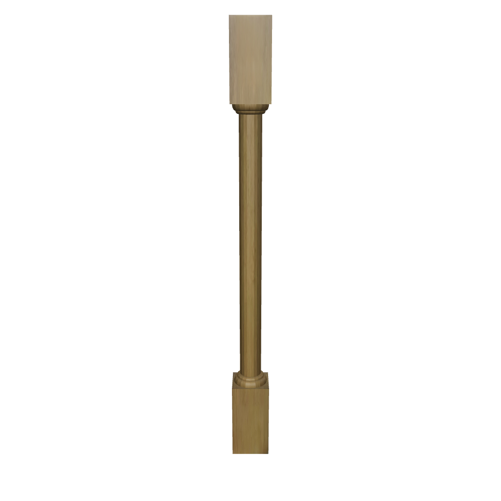 2" H X 3" D Turn Post