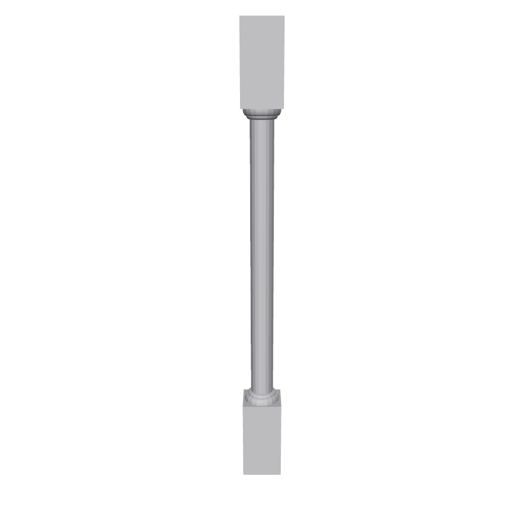 2" H X 3" D Turn Post