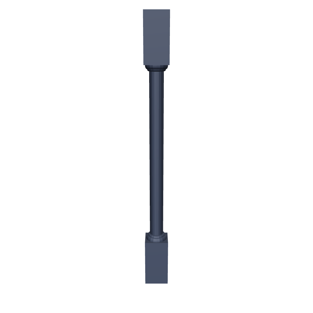 2" H X 3" D Turn Post