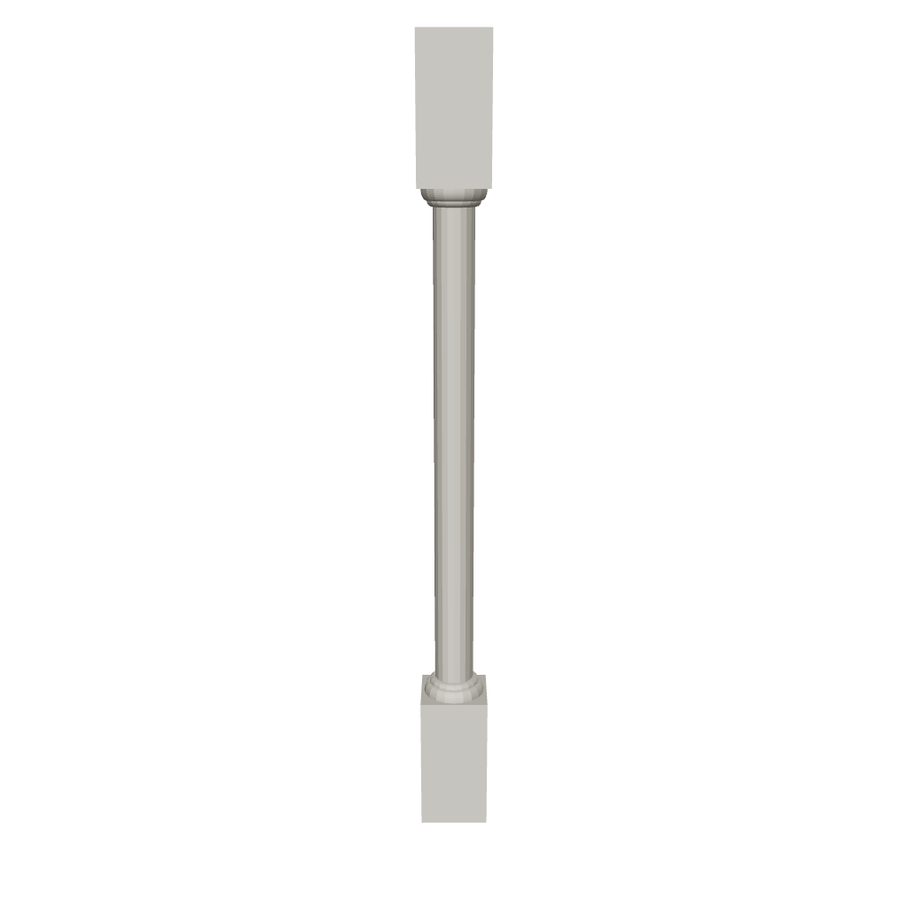 2" H X 3" D Turn Post