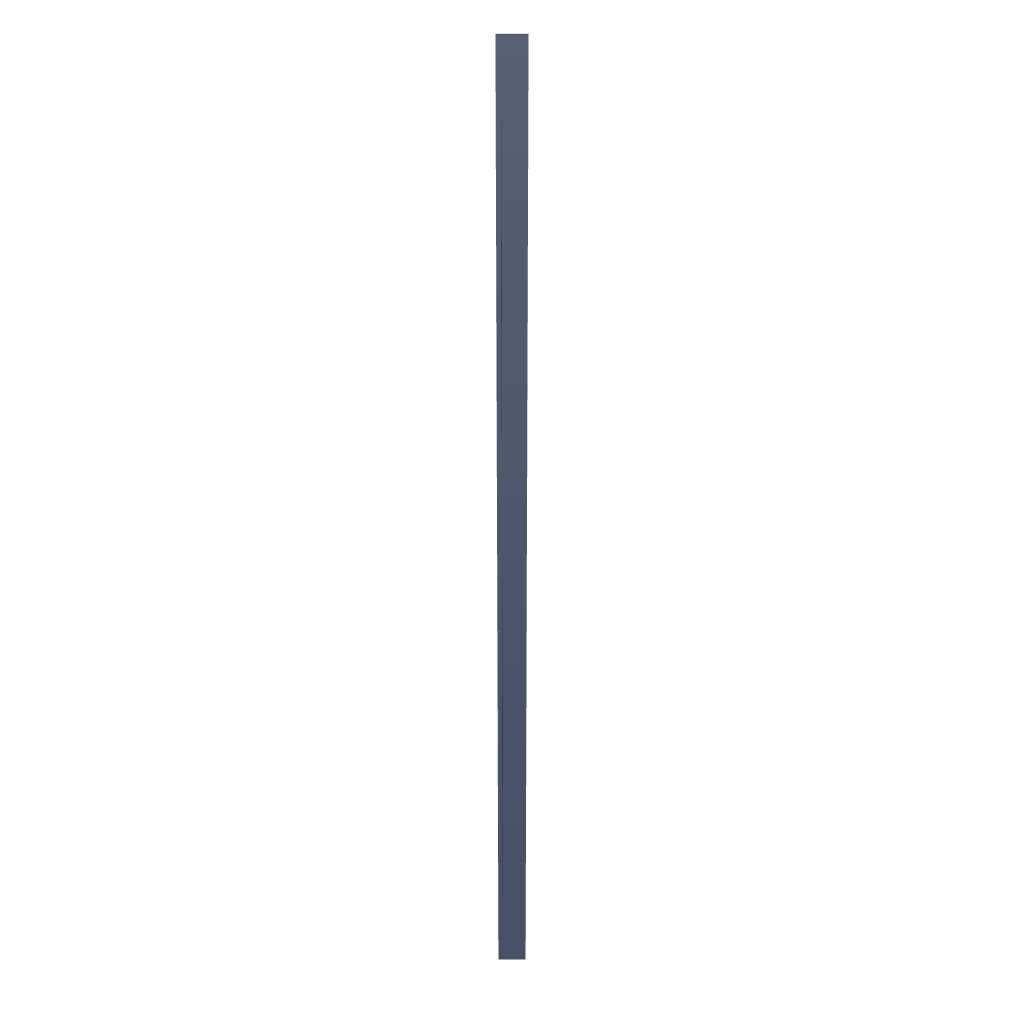 Modernform Cabinet Signature Blue 3" W X 96" H X 24" D Refrigerator End Panel