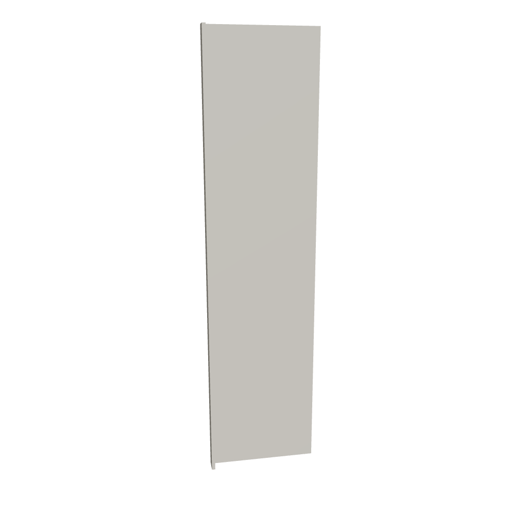 Modernform Cabinet Slim Dove White 3" W X 96" H X 24" D Refrigerator End Panel