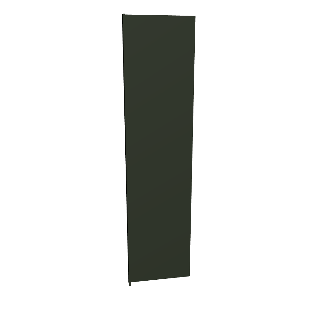 Modernform Cabinet Slim Sage Green 3" W X 96" H X 24" D Refrigerator End Panel