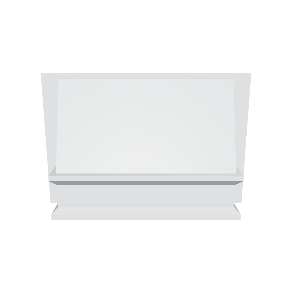 J&K White Shaker S8 Range Wood Hood 36" W x 24" H