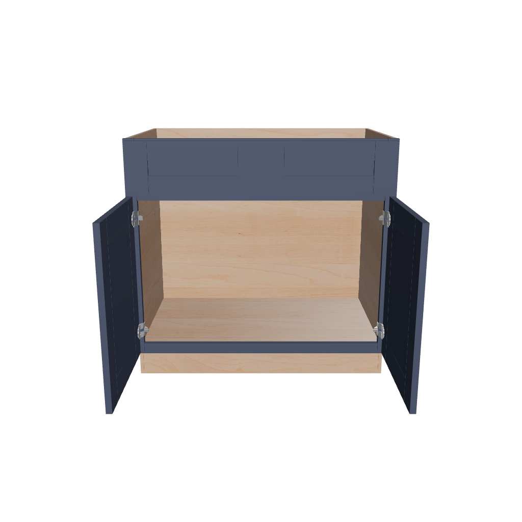 2" H X 24" D Double Door Sink Base Cabinet