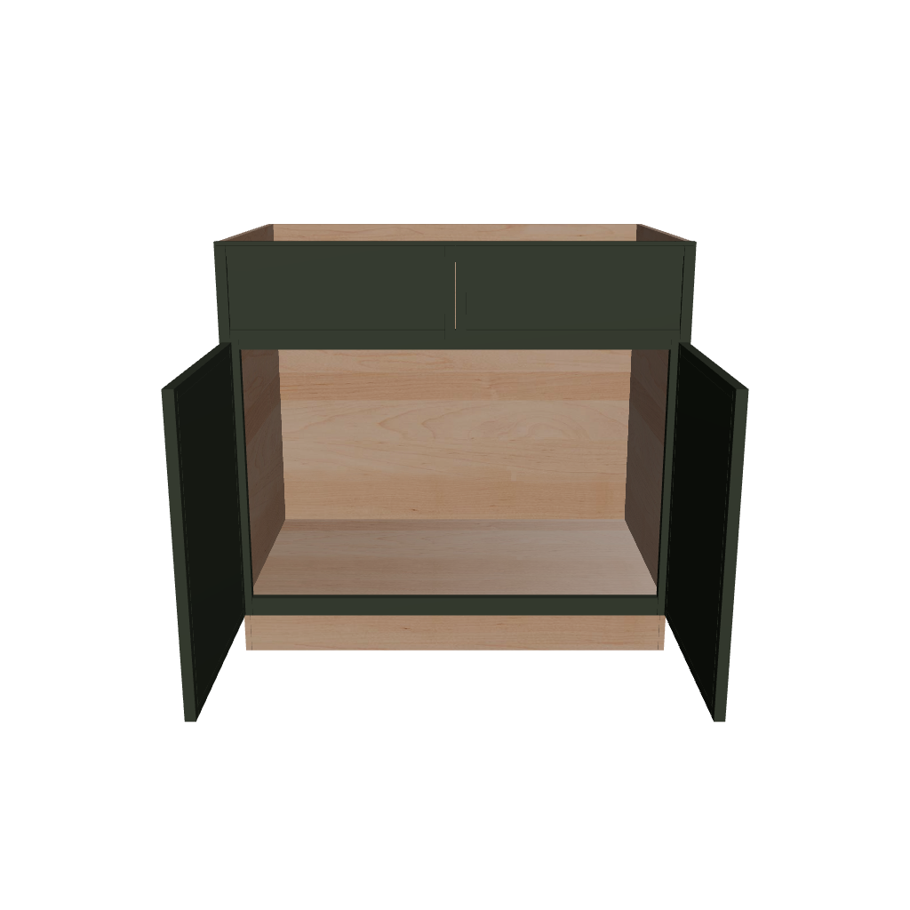 2" H X 24" D Double Door Sink Base Cabinet