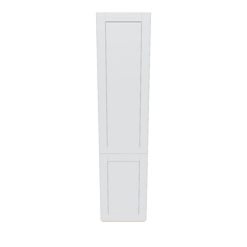 J&K White Shaker S8 Vanity Linen 18" W x 81" H x 24" D