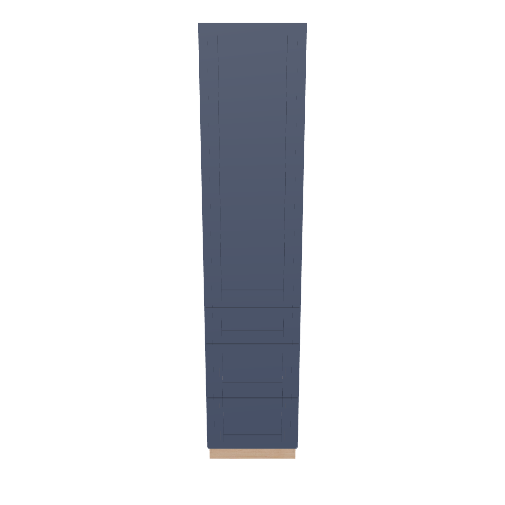 Modernform Cabinet Signature Blue 18" W X 84" H X 21" D Vanity Linen Cabinet