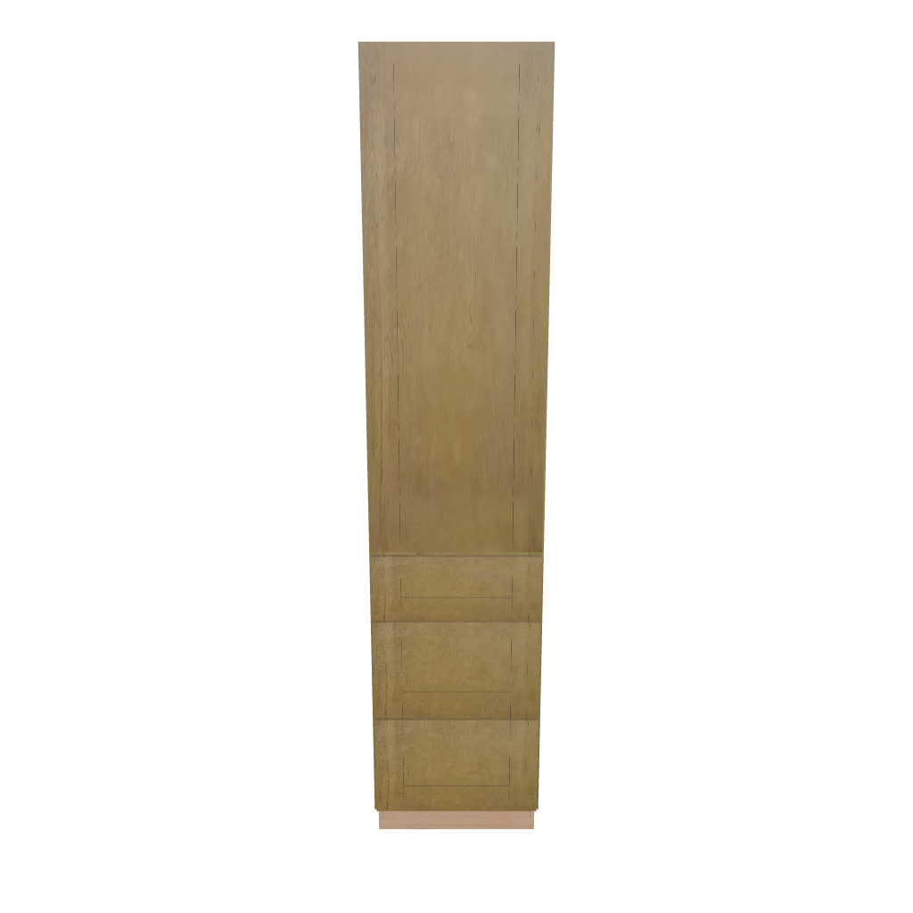 Modernform Cabinet Natural Shaker 18" W X 84" H X 21" D Vanity Linen Cabinet