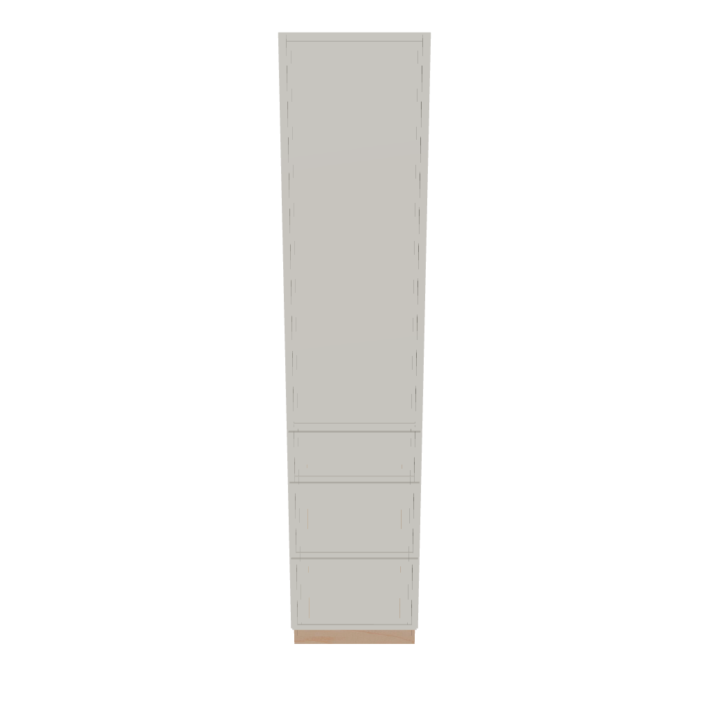 Modernform Cabinet Slim Dove White 18" W X 84" H X 21" D Vanity Linen Cabinet