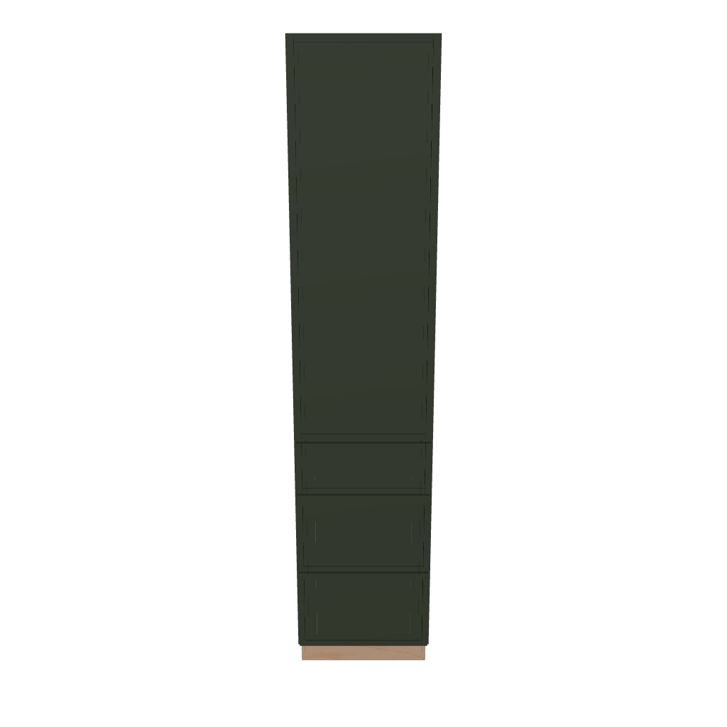 Modernform Cabinet Slim Sage Green 18" W X 84" H X 21" D Vanity Linen Cabinet