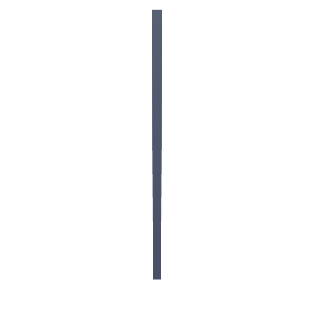 Modernform Cabinet Signature Blue 3" W X 96" H Tall Filler