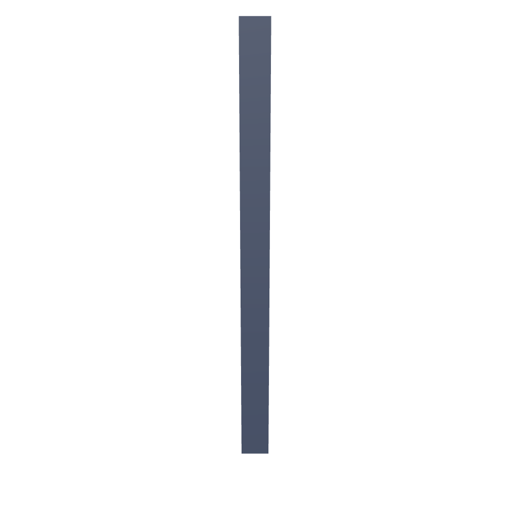 Modernform Cabinet Signature Blue 6" W X 96" H Tall Filler