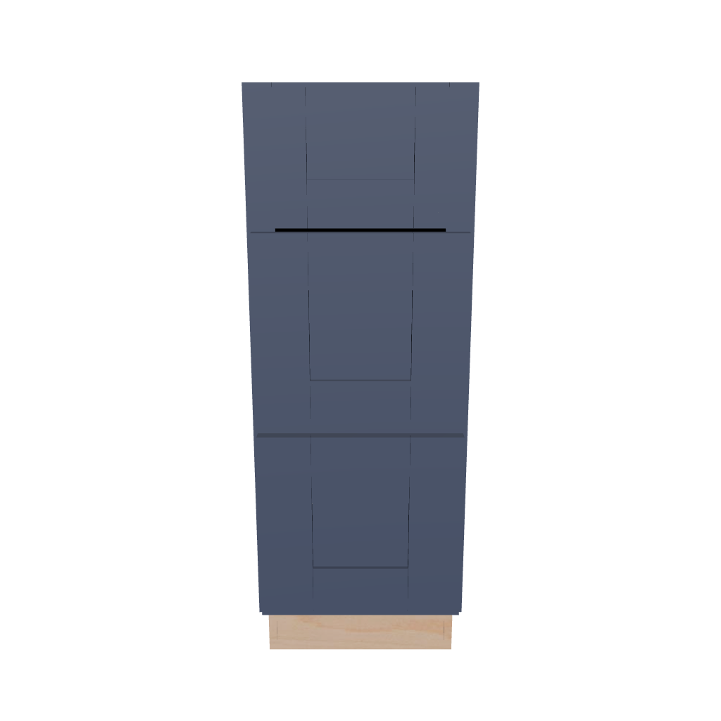 2" H X 21" D Vanity Base with 3 Drawers
