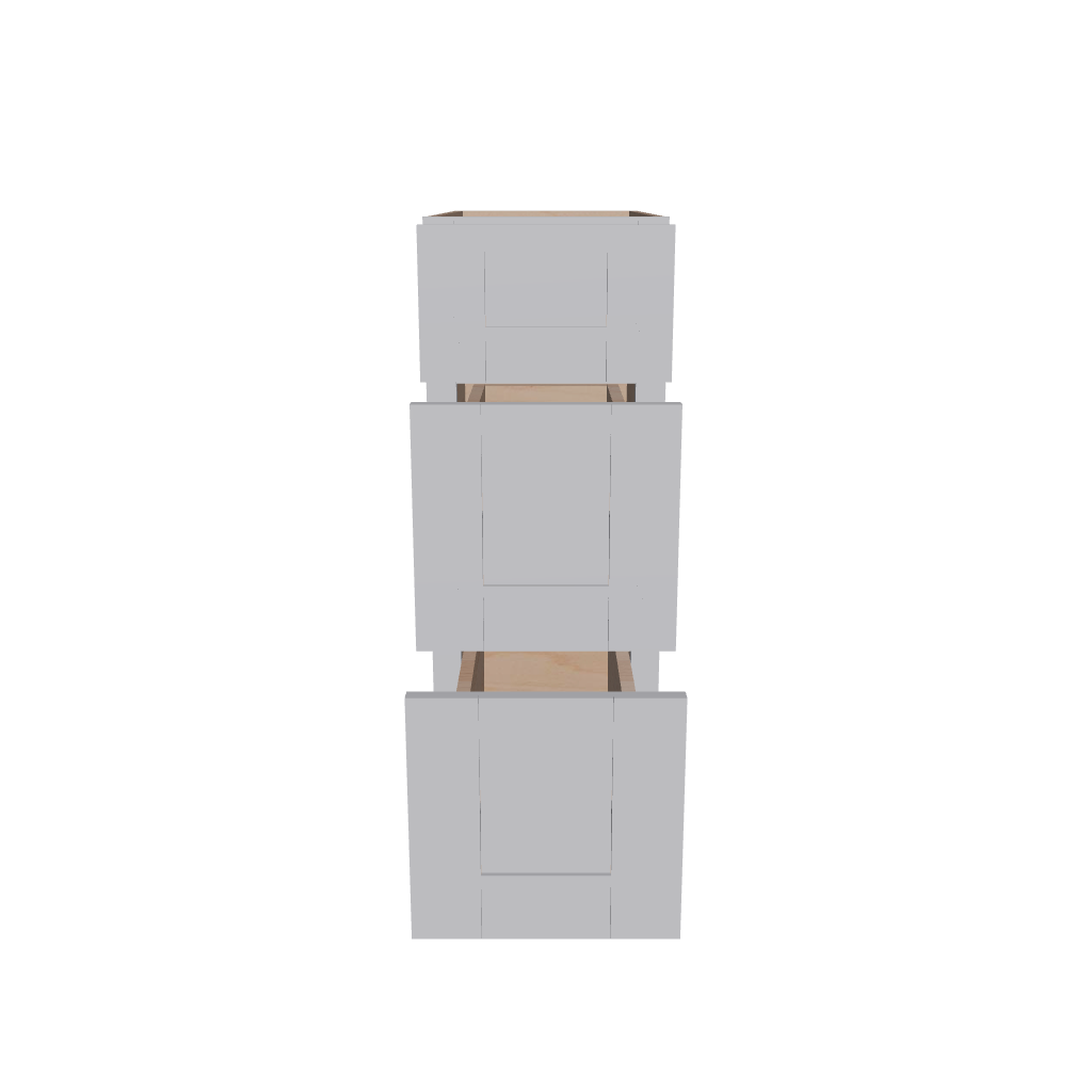 2" H X 21" D Vanity Base with 3 Drawers