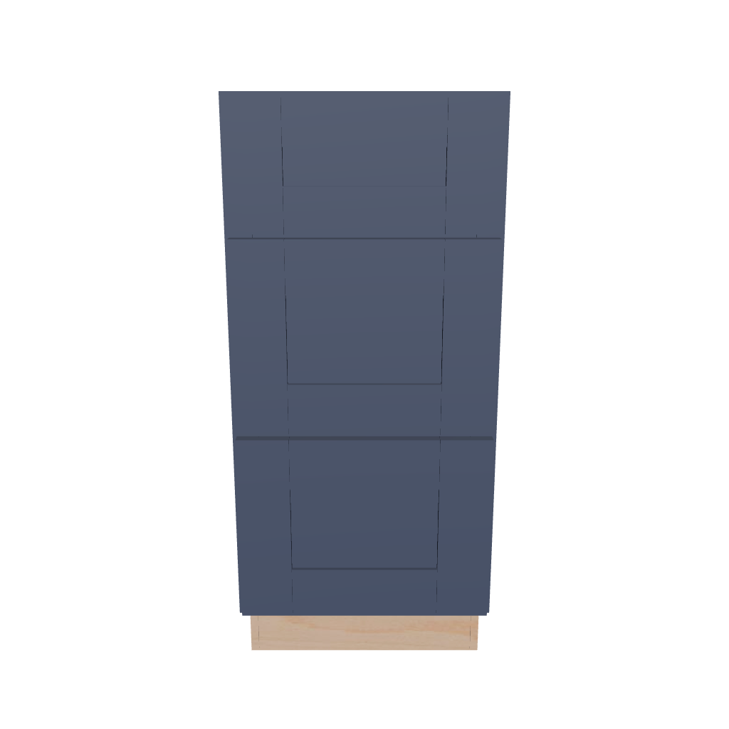 2" H X 21" D Vanity Base with 3 Drawers
