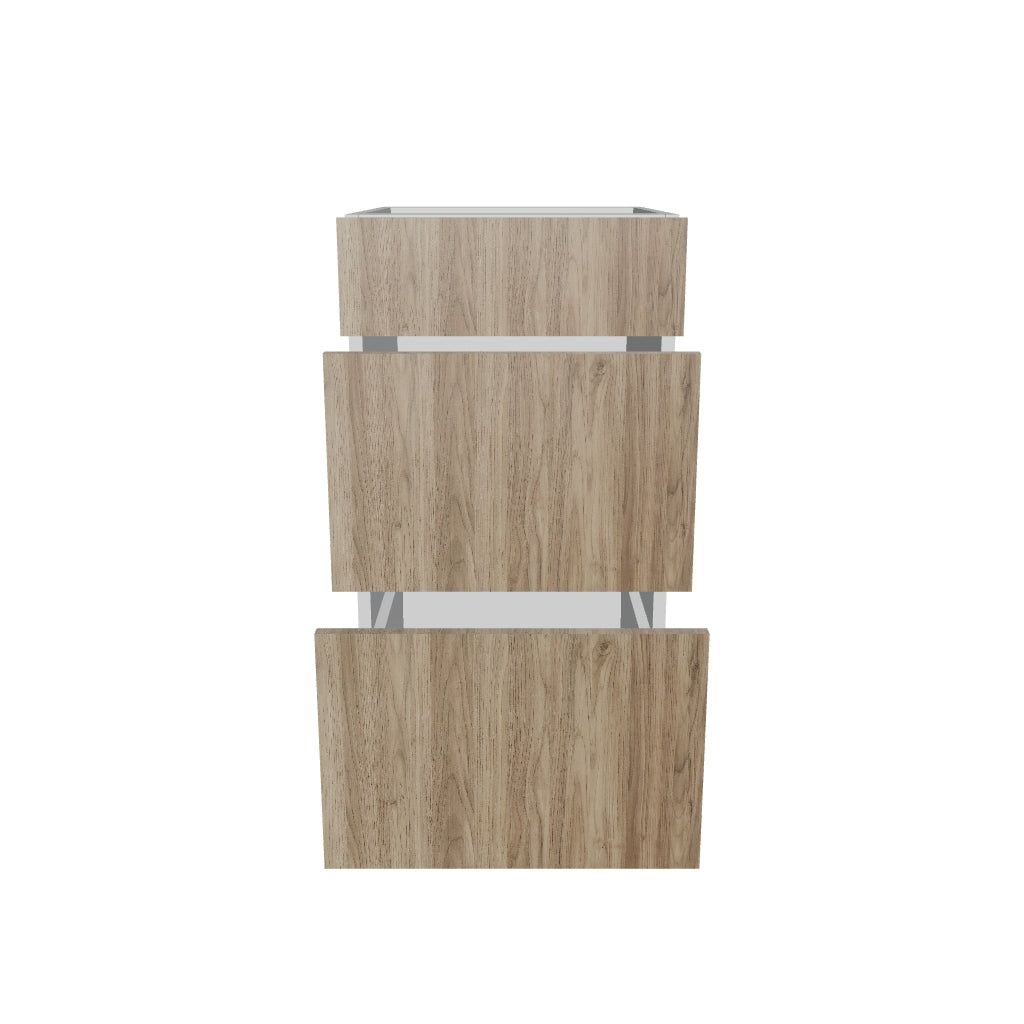 2" H X 21" D Vanity Base with 3 Drawers