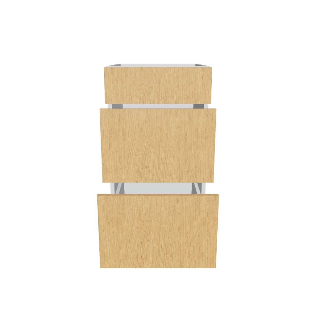 2" H X 21" D Vanity Base with 3 Drawers