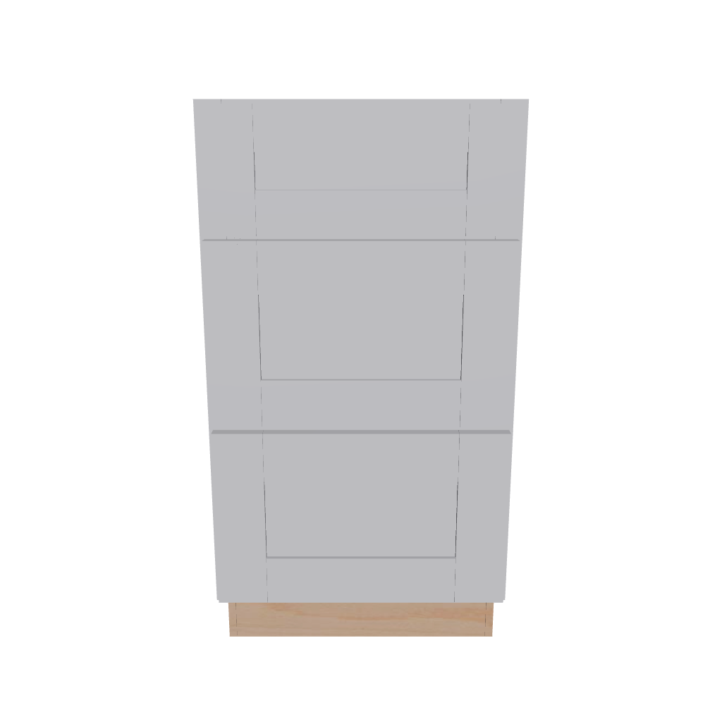 2" H X 21" D Vanity Base with 3 Drawers