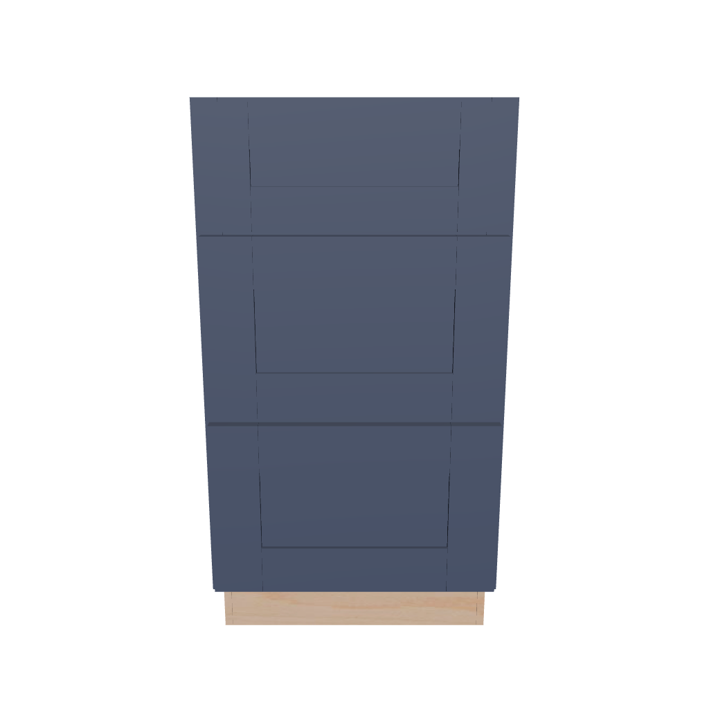 2" H X 21" D Vanity Base with 3 Drawers
