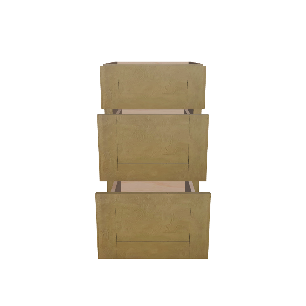 2" H X 21" D Vanity Base with 3 Drawers