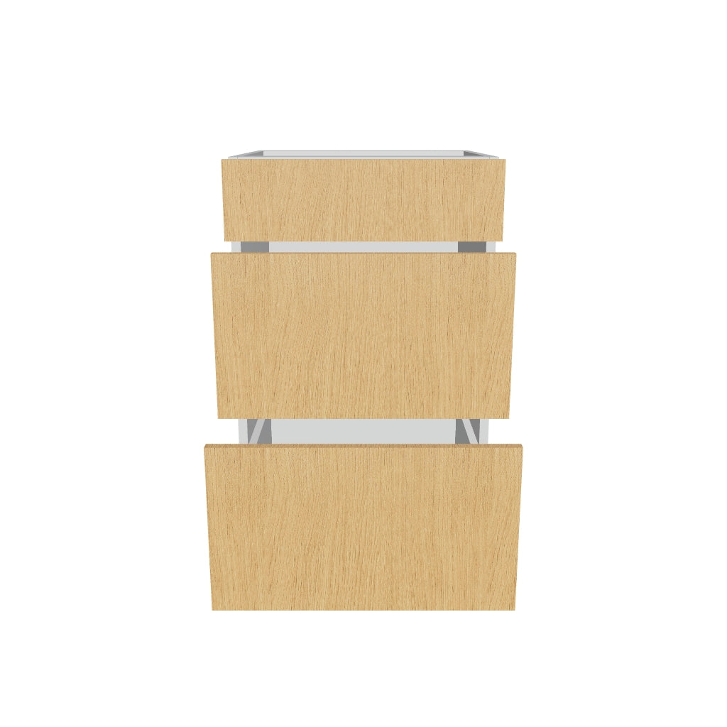 2" H X 21" D Vanity Base with 3 Drawers