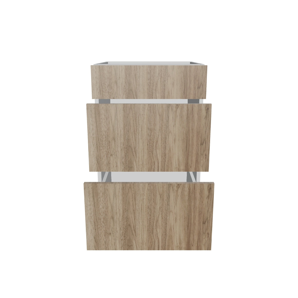 2" H X 21" D Vanity Base with 3 Drawers