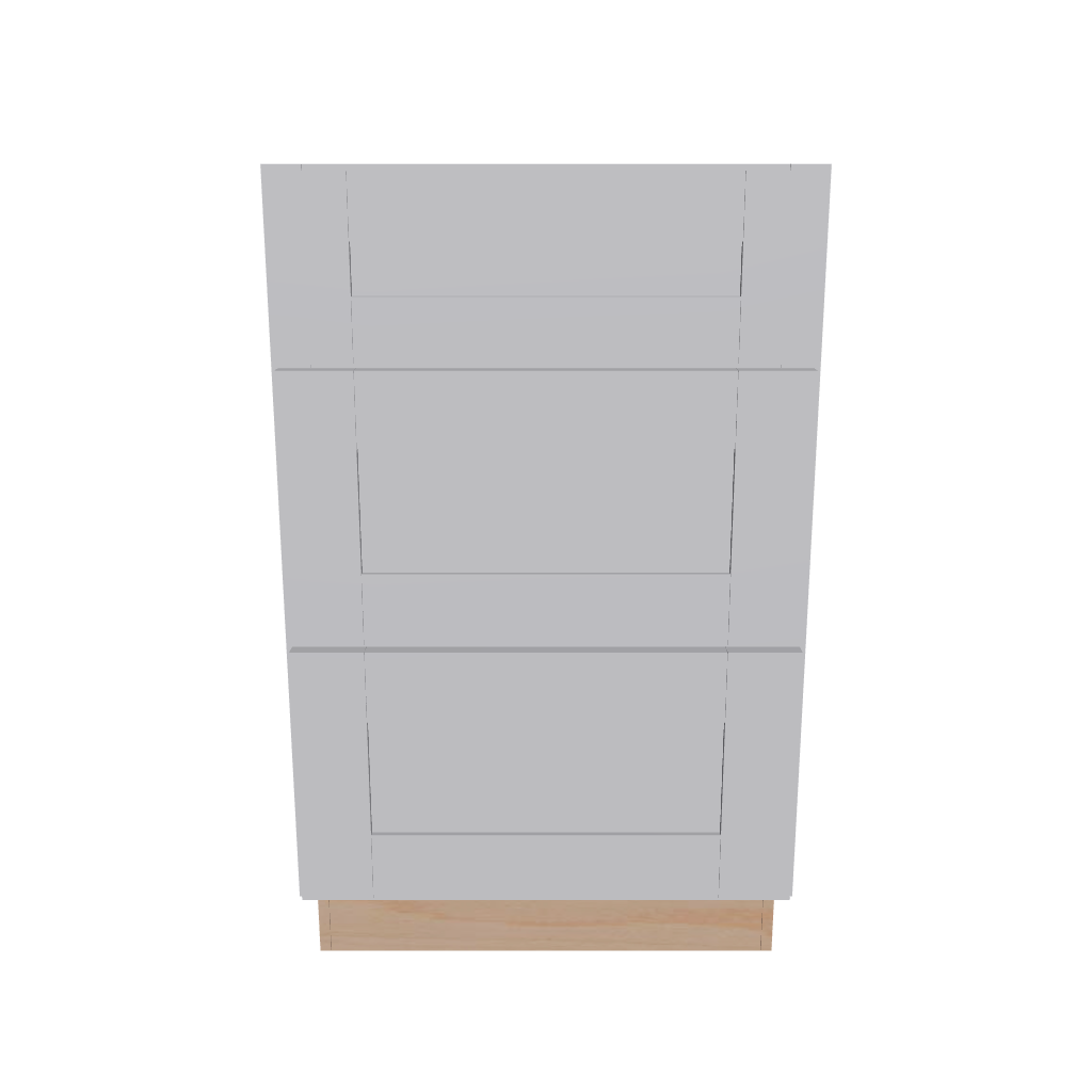 2" H X 21" D Vanity Base with 3 Drawers
