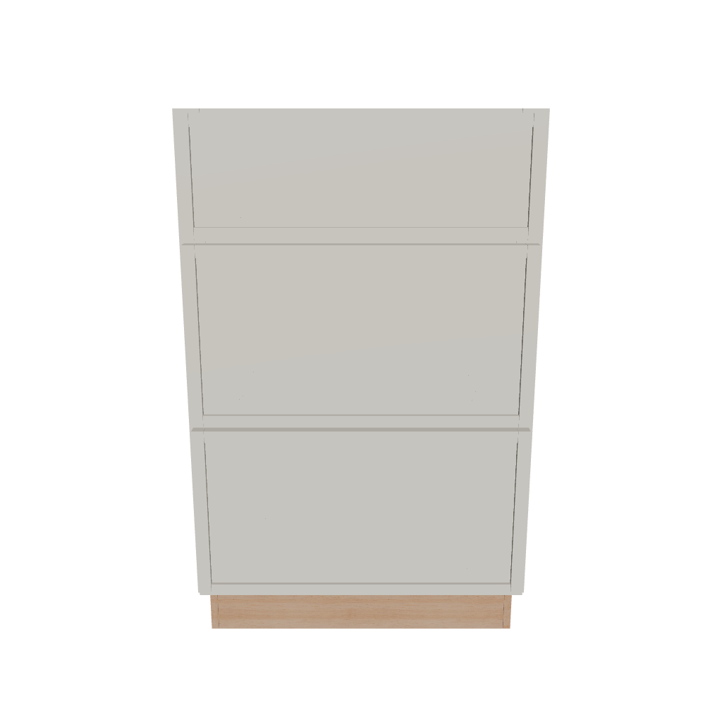 2" H X 21" D Vanity Base with 3 Drawers