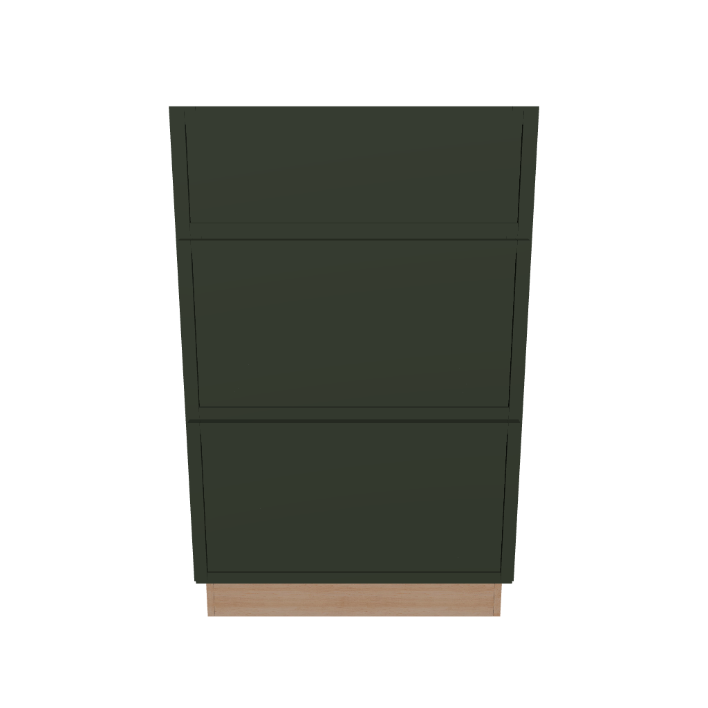 2" H X 21" D Vanity Base with 3 Drawers