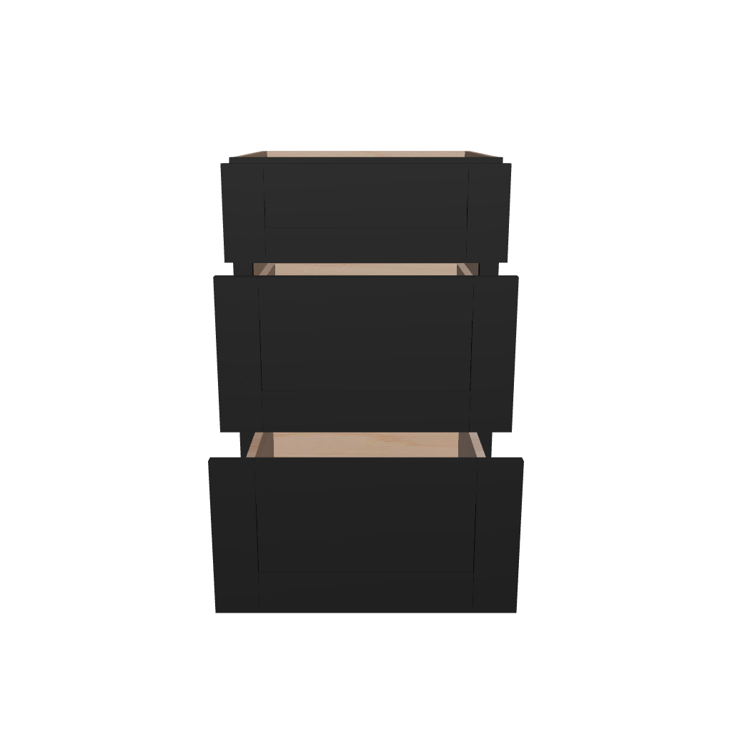 2" H X 21" D Vanity Base with 3 Drawers