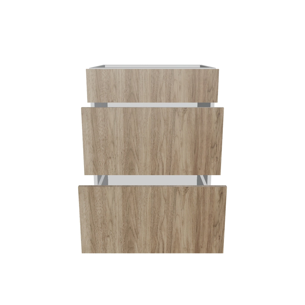 2" H X 21" D Vanity Base with 3 Drawers