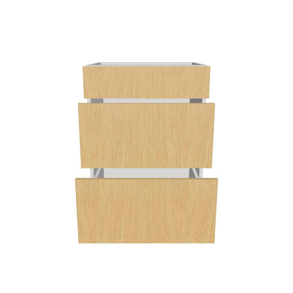 2" H X 21" D Vanity Base with 3 Drawers