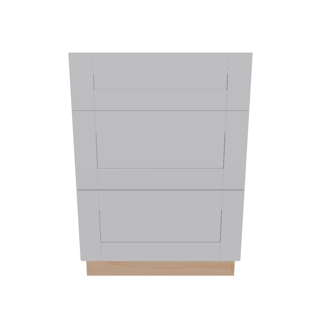 2" H X 21" D Vanity Base with 3 Drawers