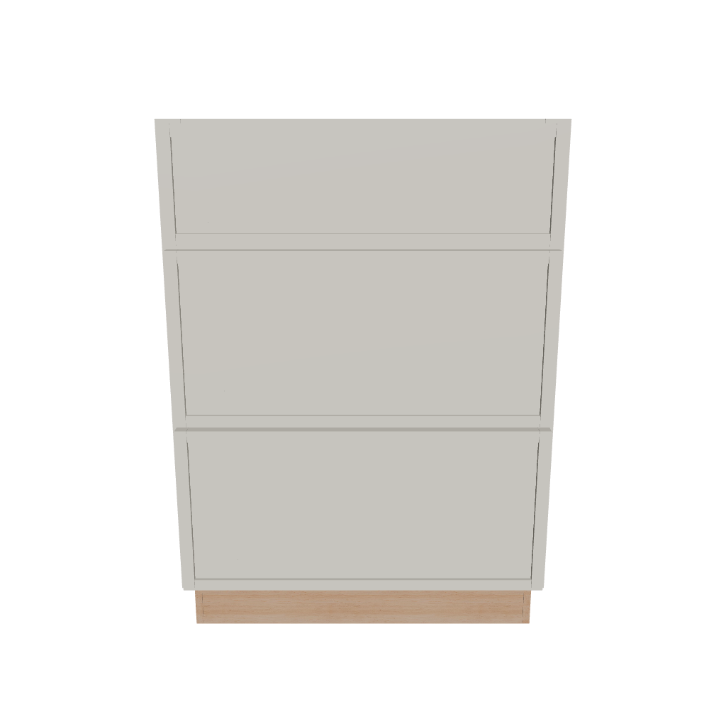 2" H X 21" D Vanity Base with 3 Drawers
