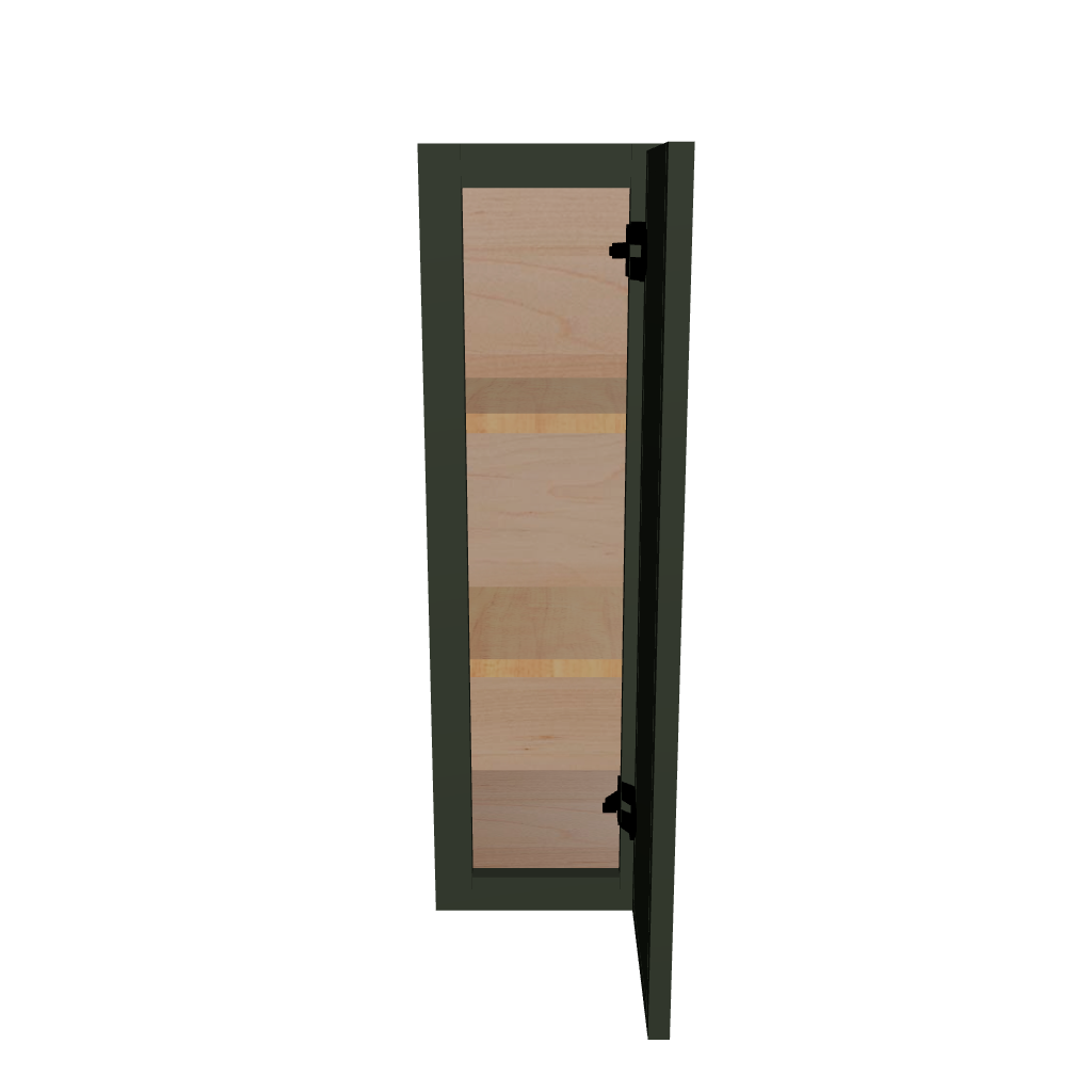 Modernform Cabinet Slim Sage Green 09" W X 30" H X 12" D  Single Door Wall Cabinet