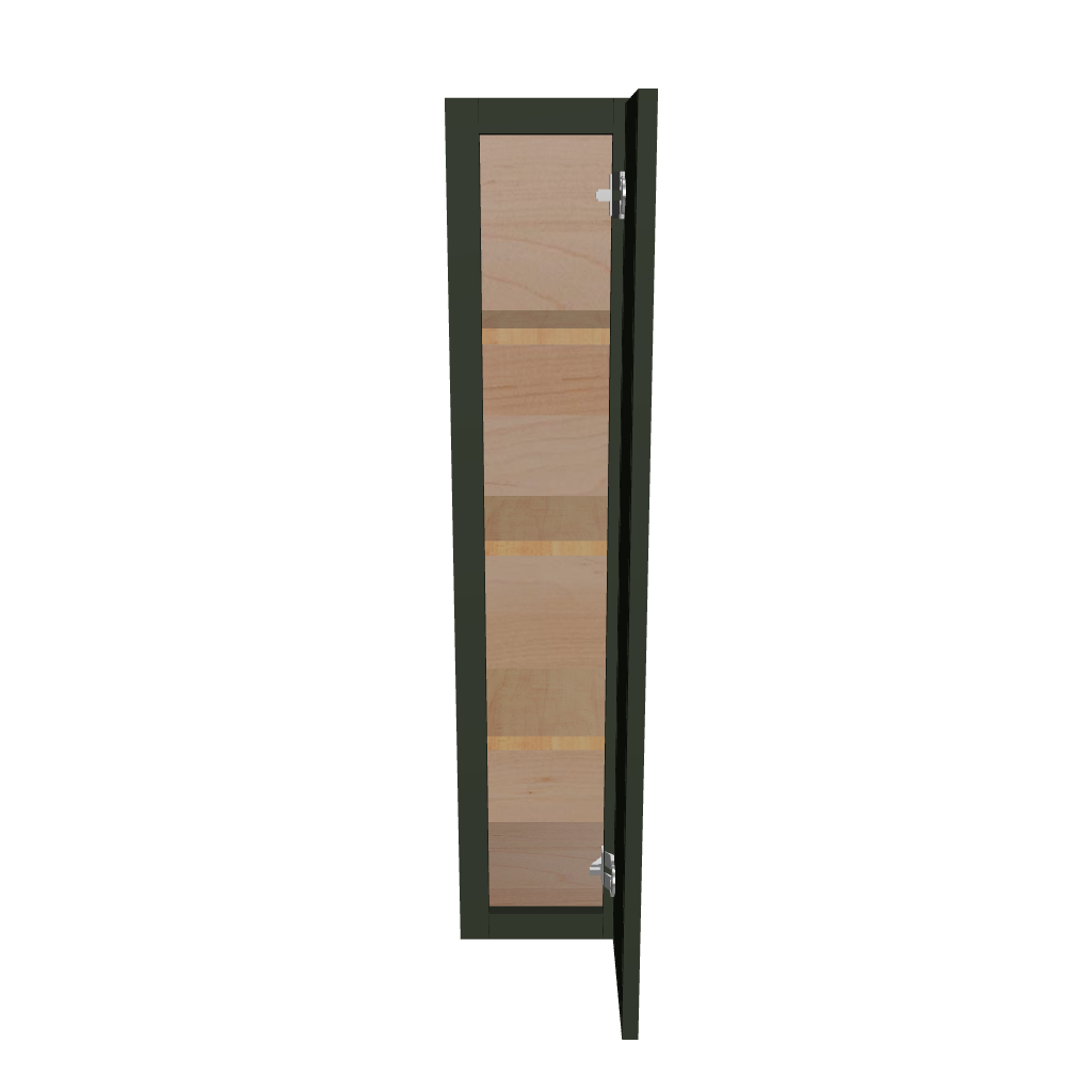 Modernform Cabinet Slim Sage Green 09" W X 42" H X 12" D Single Door Wall Cabinet