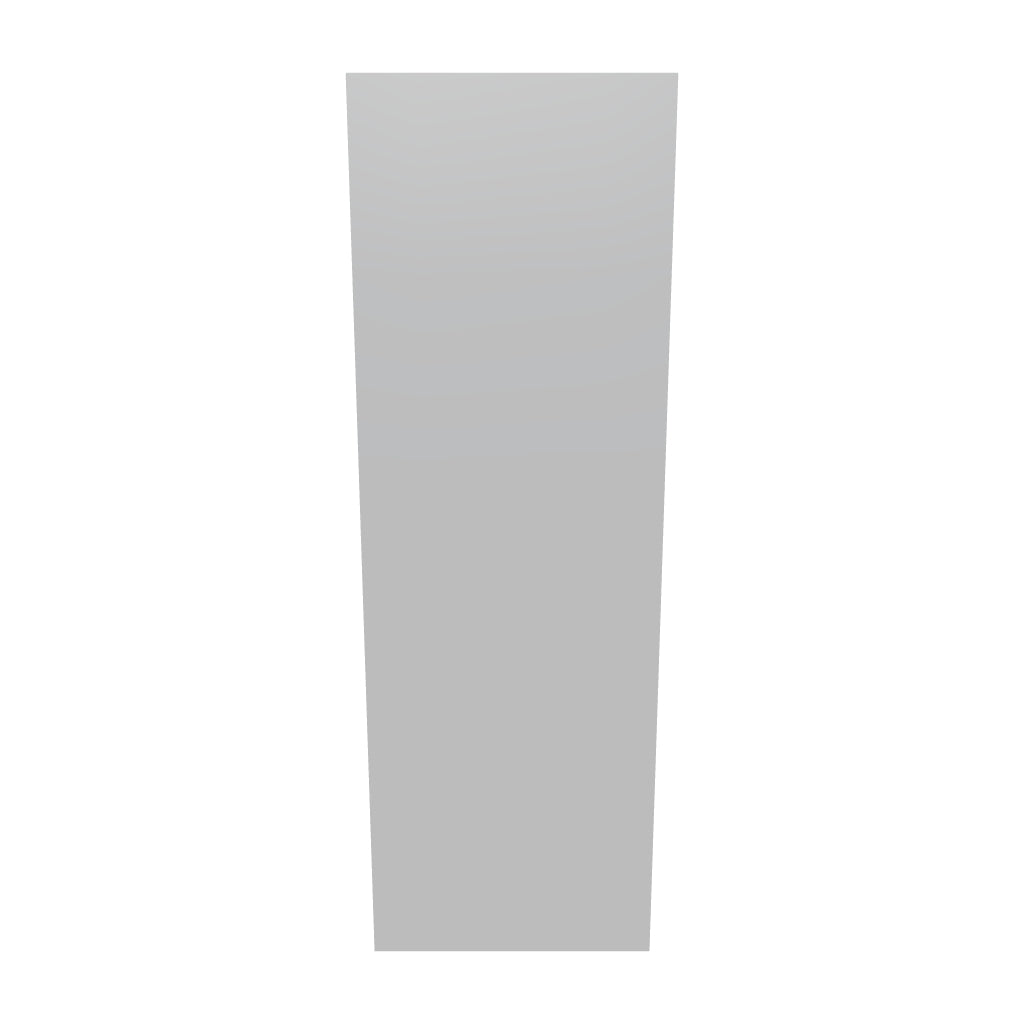 Modernform Cabinet Matte White 12" W X 36" H X 12" D Single Door Wall Cabinet