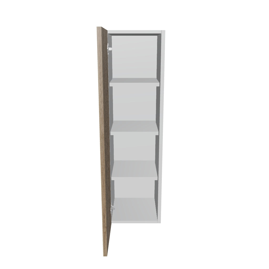 Modernform Cabinet Walnut 12" W X 42" H X 12" D Single Door Wall Cabinet