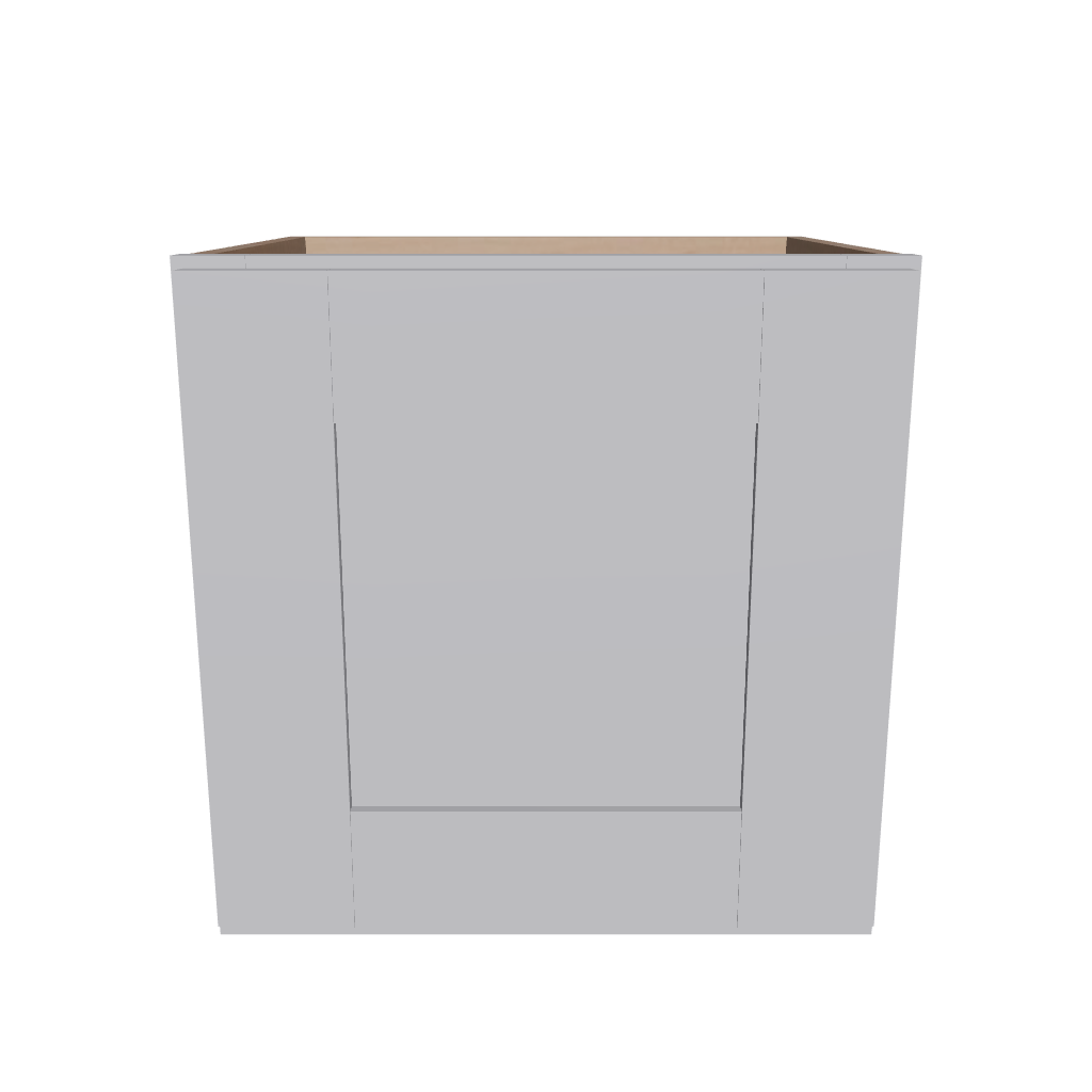 Modernform Cabinet Grey Shaker 15" W X 15" H X 12" D Single Door Wall Cabinet