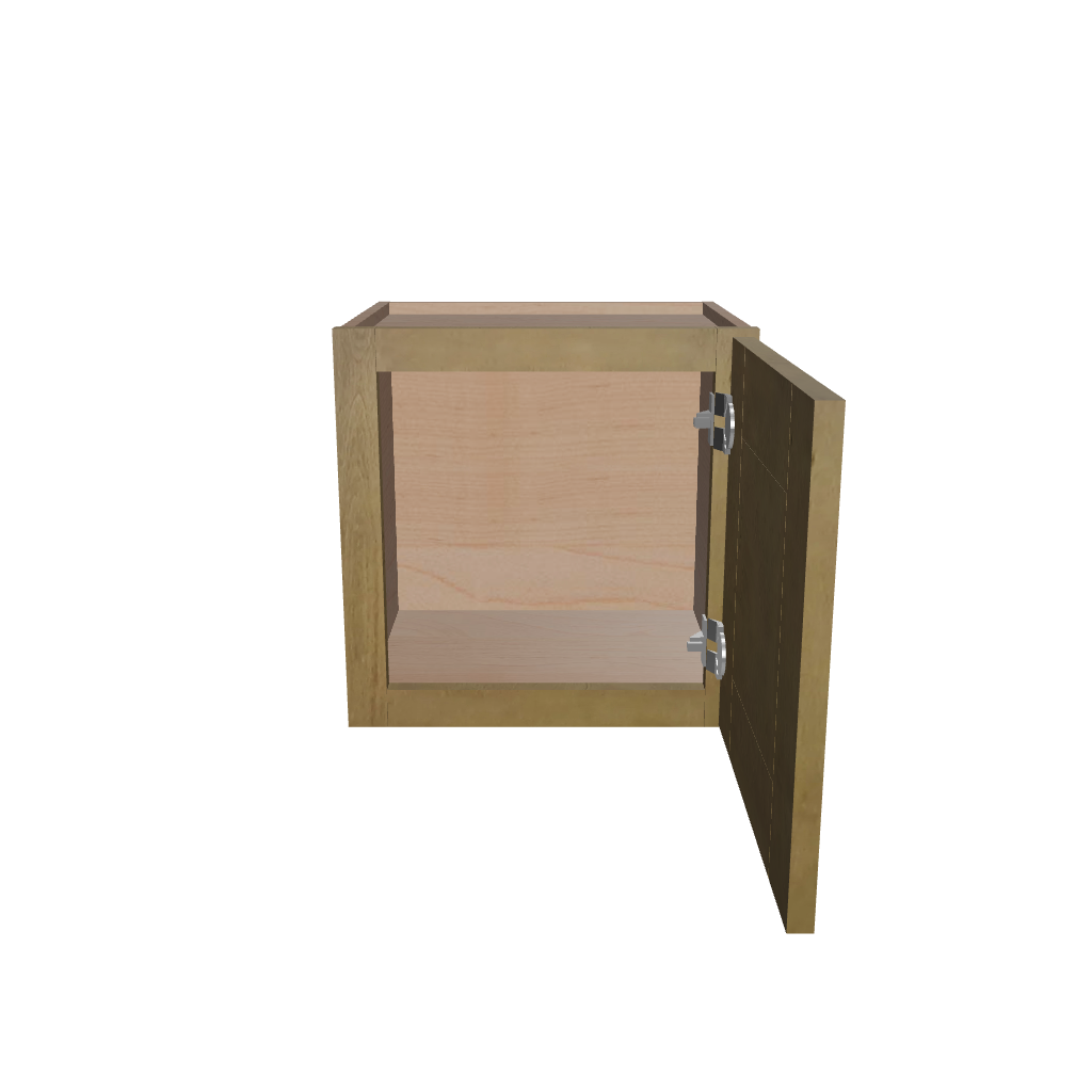 Modernform Cabinet Natural Shaker 15" W X 15" H X 12" D Single Door Wall Cabinet