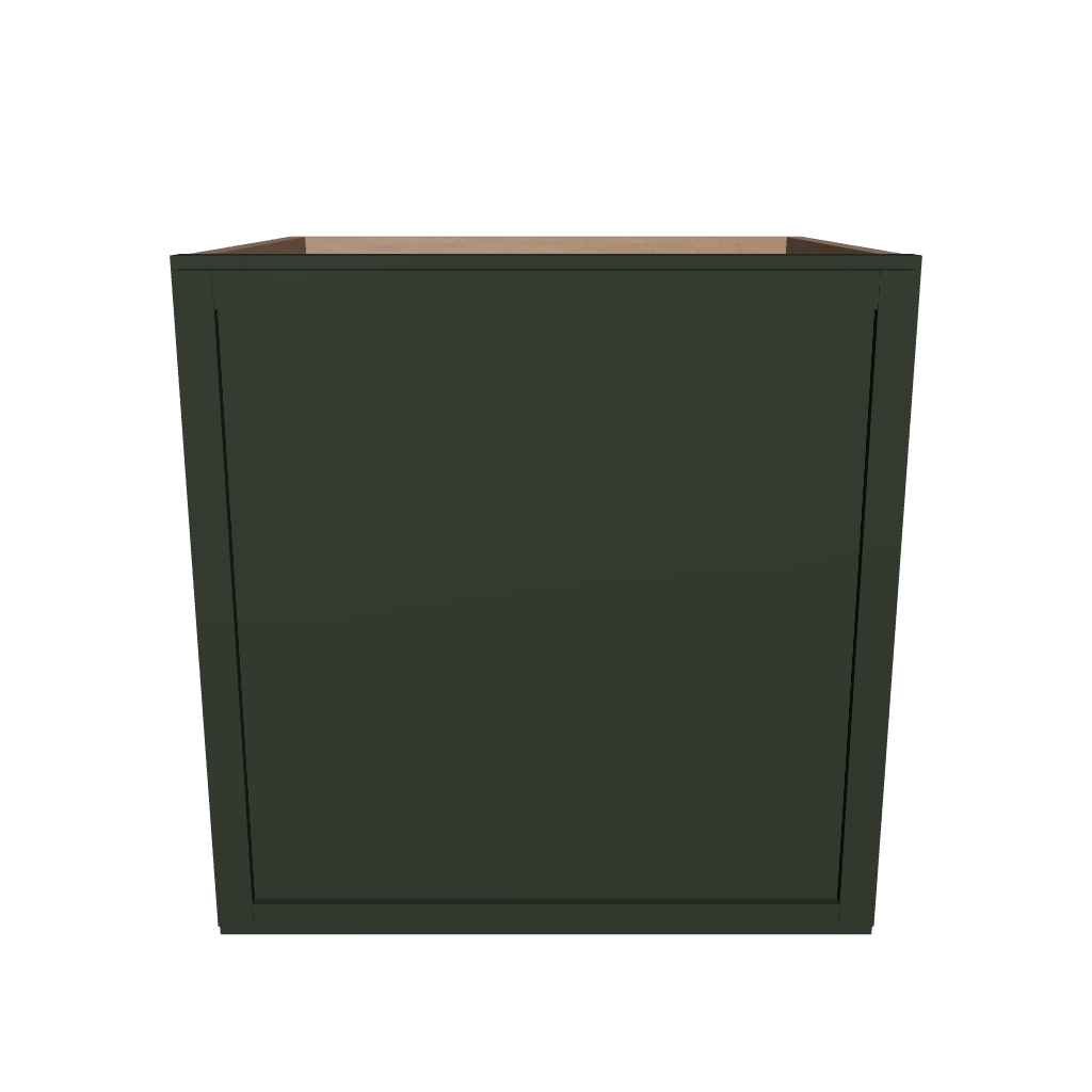 Modernform Cabinet Slim Sage Green 15" W X 15" H X 12" D Single Door Wall Cabinet