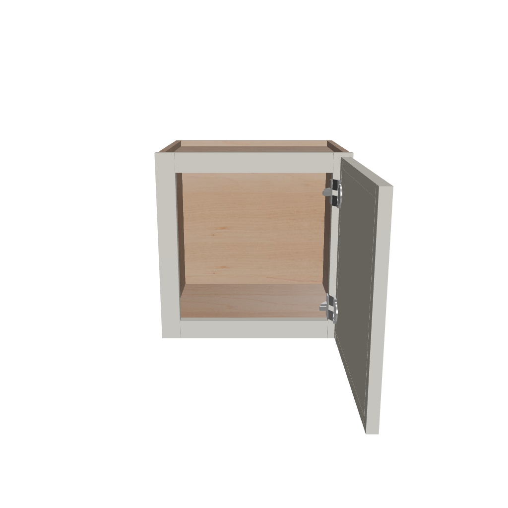 Modernform Cabinet Slim Dove White 15" W X 15" H X 12" D Single Door Wall Cabinet